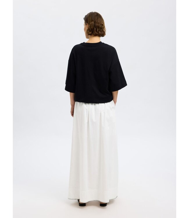 Fia Stitched Ankle Slit Skirt