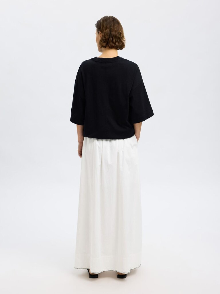 Fia Stitched Ankle Slit Skirt