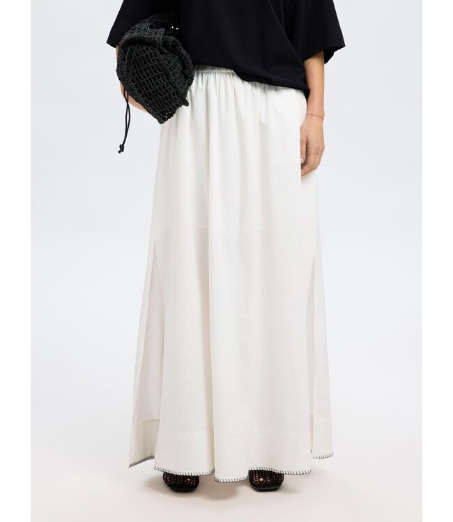 Fia Stitched Ankle Slit Skirt