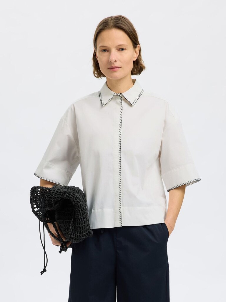 Fia Cropped Stitched Shirt