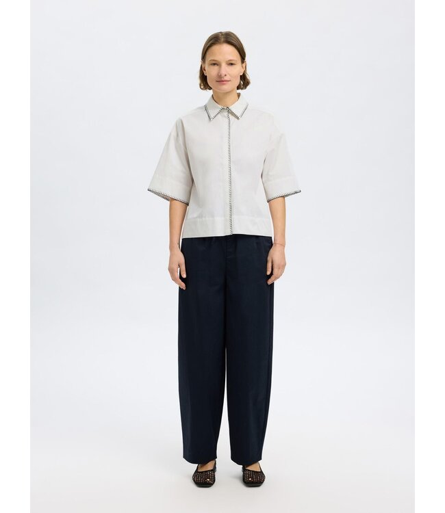 Fia Cropped Stitched Shirt