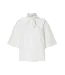 Aya Bow Shirt White