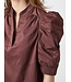 Roella Poplin Blouse Burgundy
