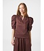 Roella Poplin Blouse Burgundy