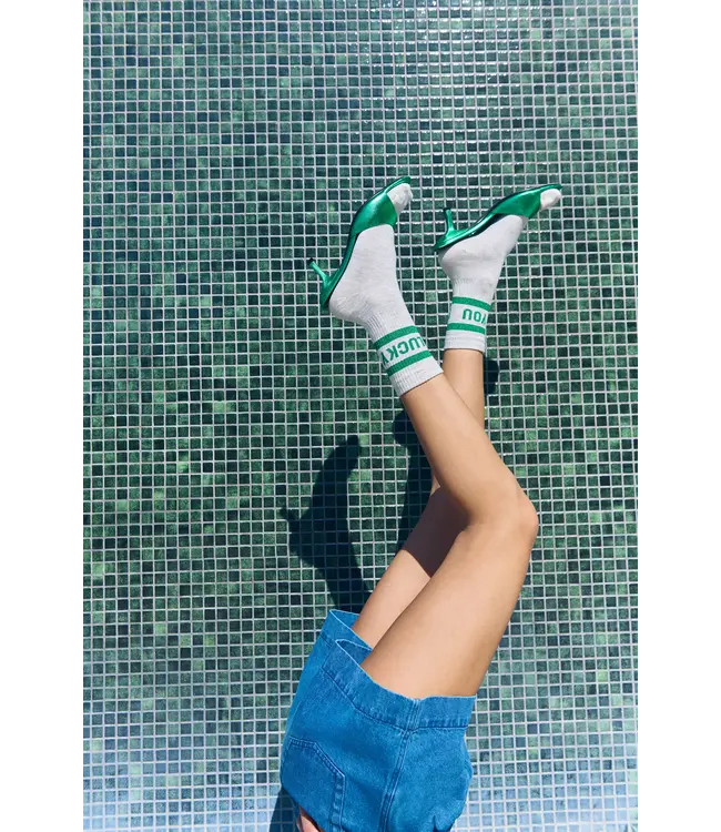 Lucky Sparkle socks Spring Green