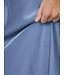Celinie Heavy Sateen Dress Smoke Blue