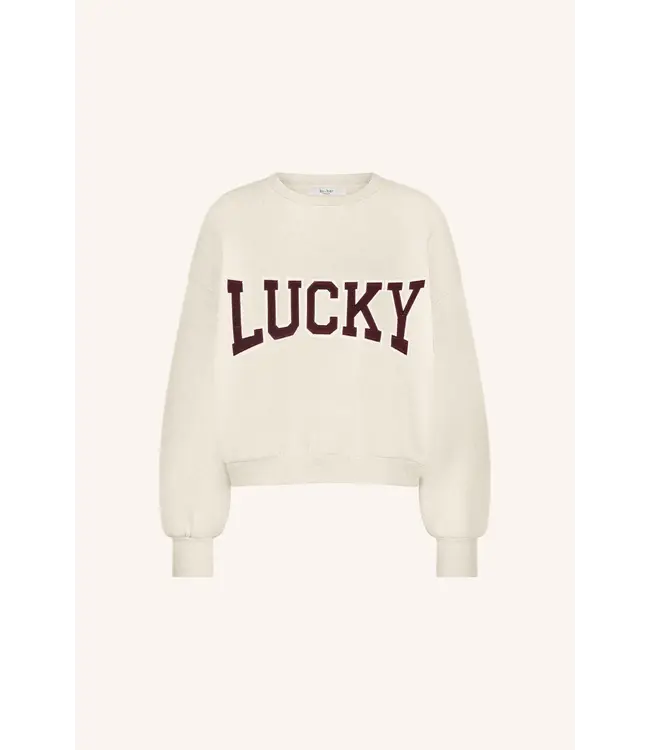 Bibi Patchwork Sweater Oyster Melange