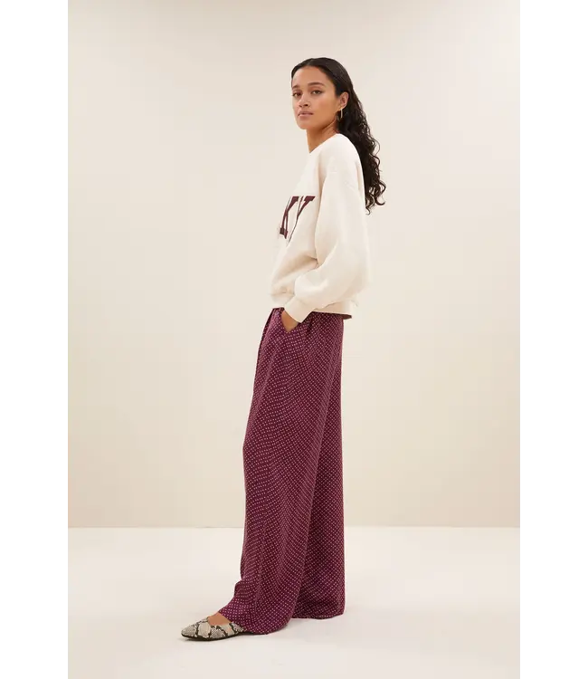 Bibi Patchwork Sweater Oyster Melange