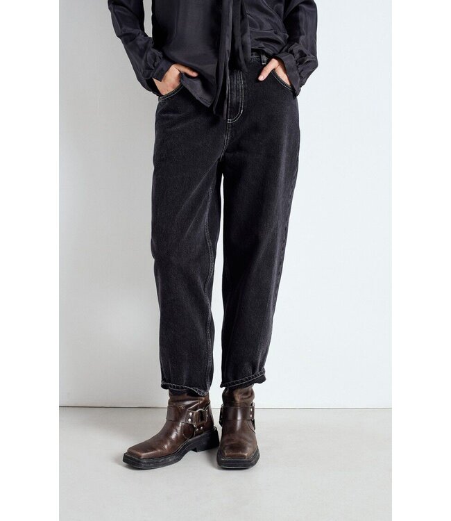 Yopday Boyfriend Cropped Jeans Black Vintage