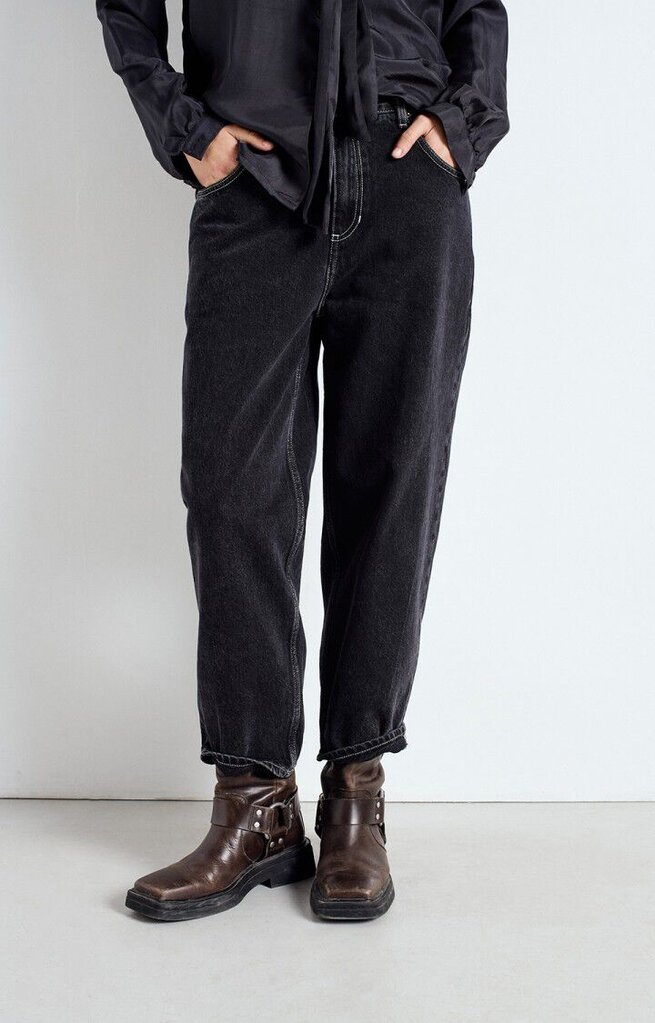 Yopday Boyfriend Cropped Jeans Black Vintage