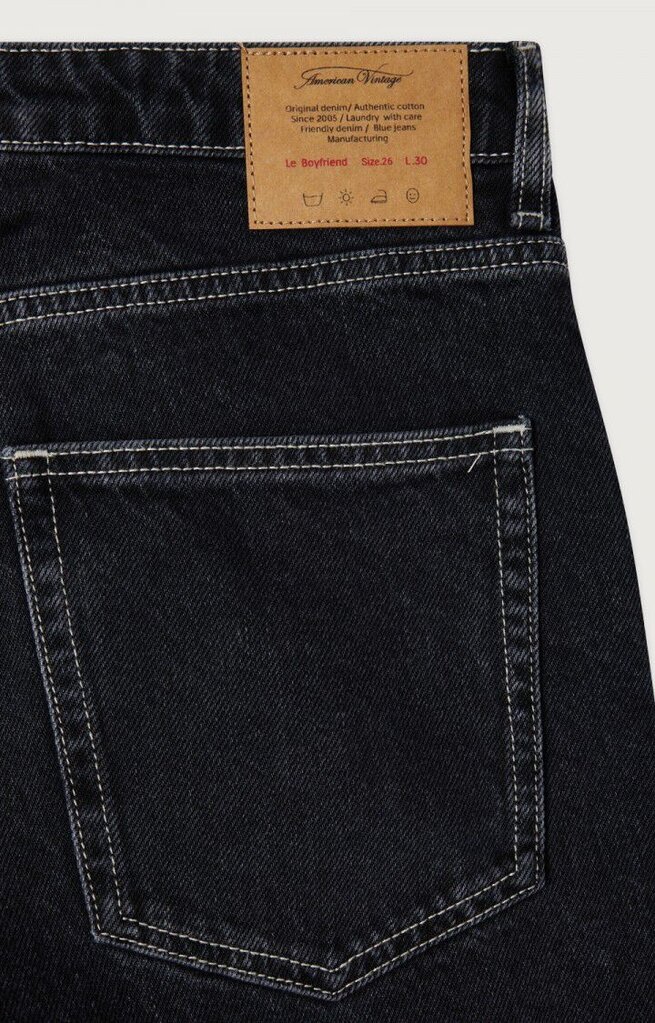 Yopday Boyfriend Cropped Jeans Black Vintage