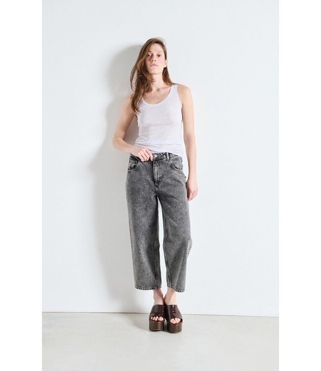 Yopday Boyfriend Cropped Jeans Grey Salt