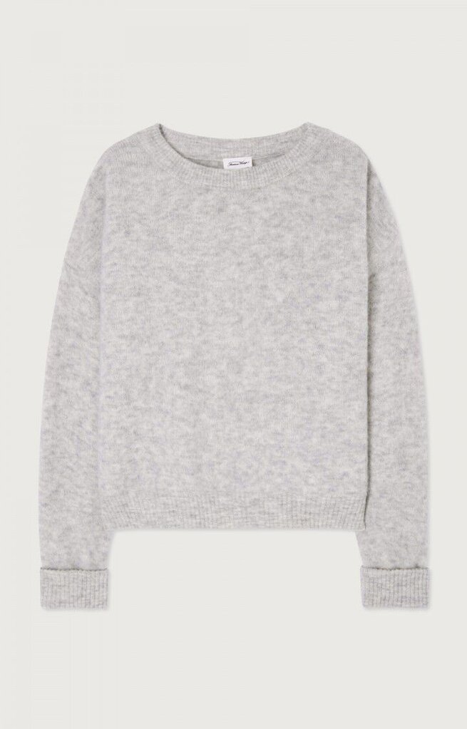 Vitow Knit O-neck Lichtgrijs gevlekt