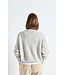 Vitow Knit O-neck Lichtgrijs gevlekt