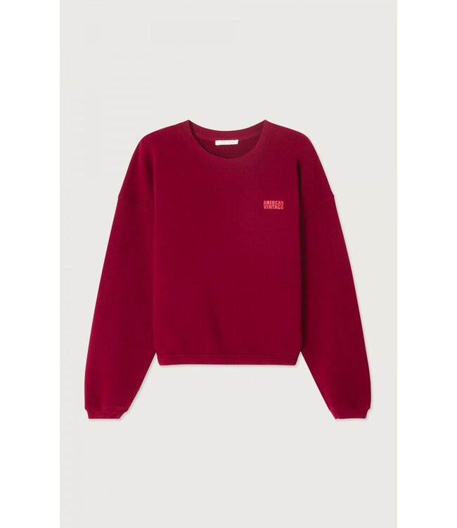 Izubird Sweat Court Col Rond Cerisier