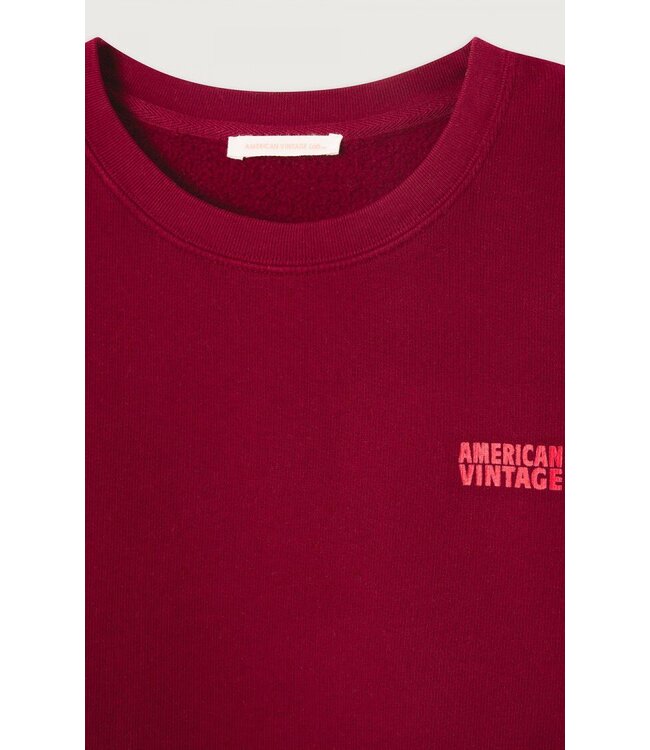 Izubird Sweat Court Col Rond Cerisier