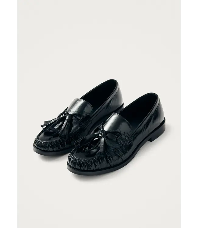 Marietta Onix Black Leather Loafers