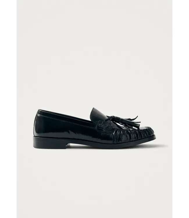 Marietta Onix Black Leather Loafers