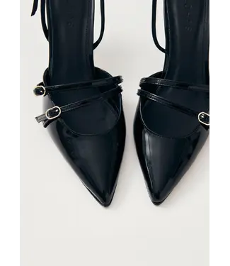 Joelle Onix Black Leather Pumps