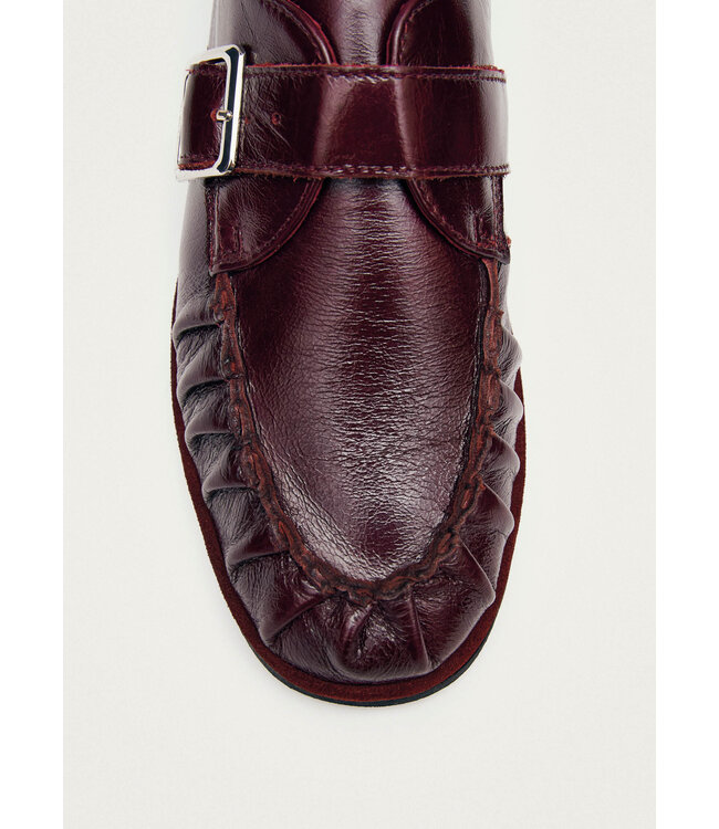 Brandy Burgundy Leather Loafers