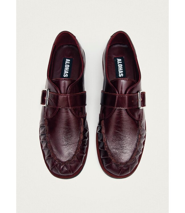 Brandy Burgundy Leather Loafers