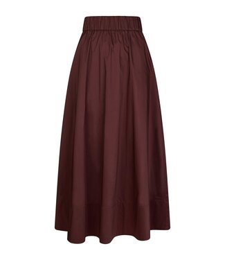 Yara Poplin Skirt Burgundy