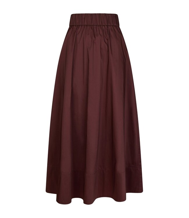 Yara Poplin Skirt Burgundy