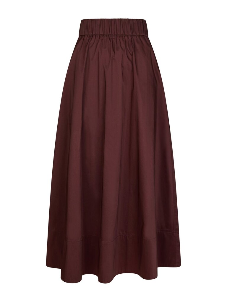 Yara Poplin Skirt Burgundy