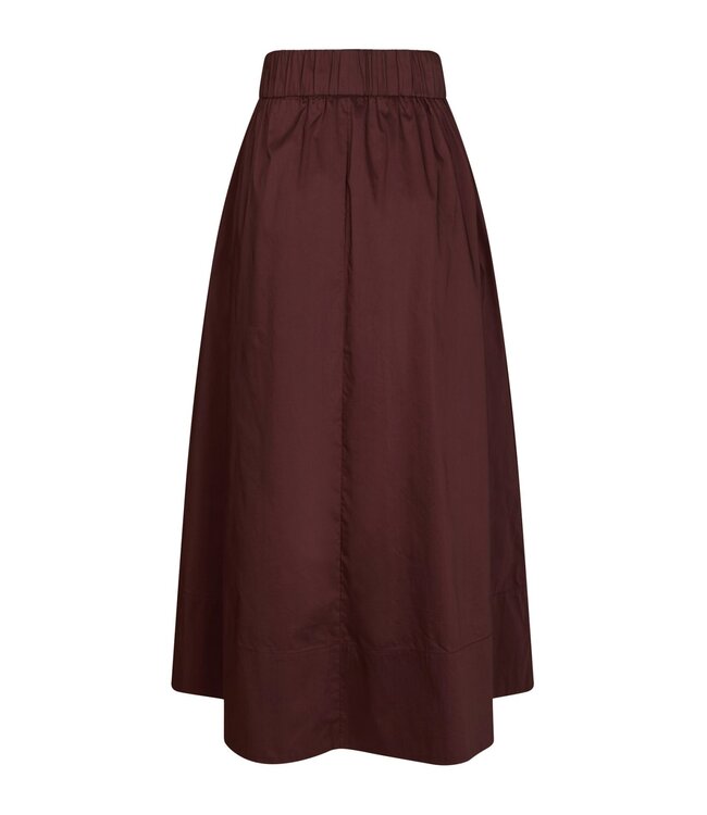 Yara Poplin Skirt Burgundy