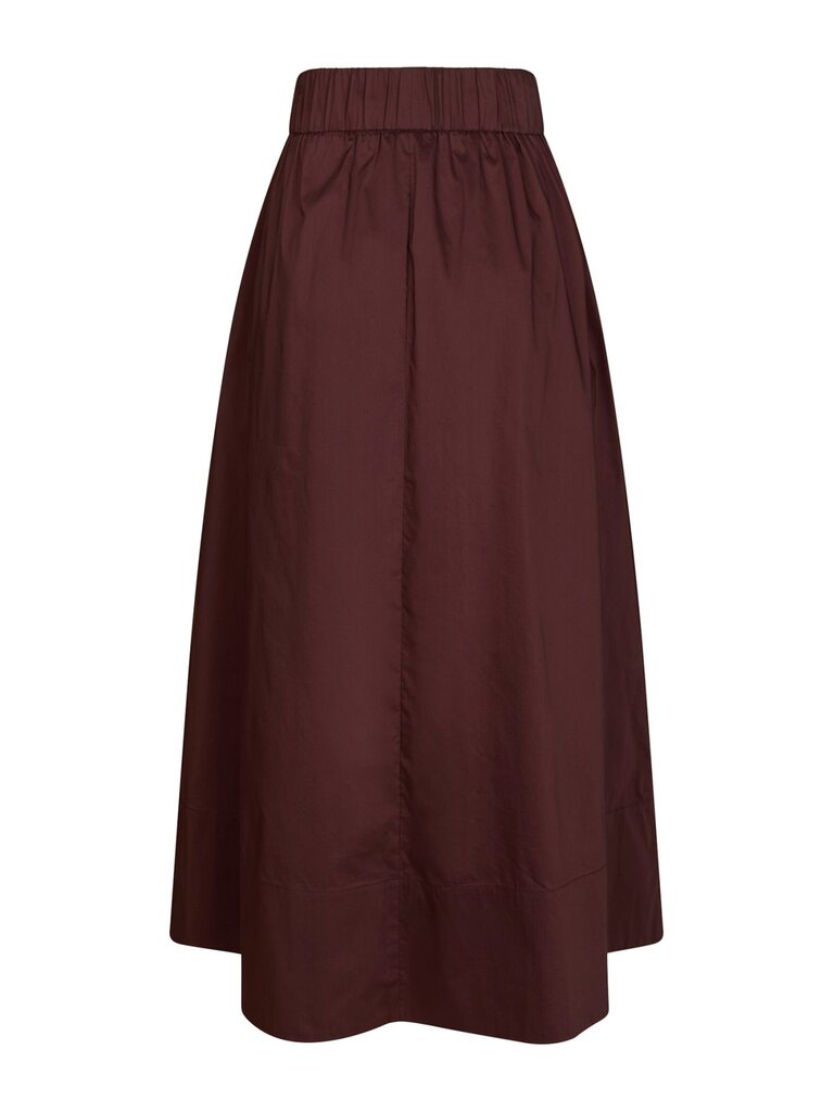 Yara Poplin Skirt Burgundy