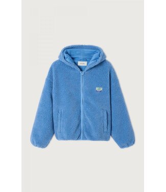Hoktown Sweat Capuche Zipper Celeste
