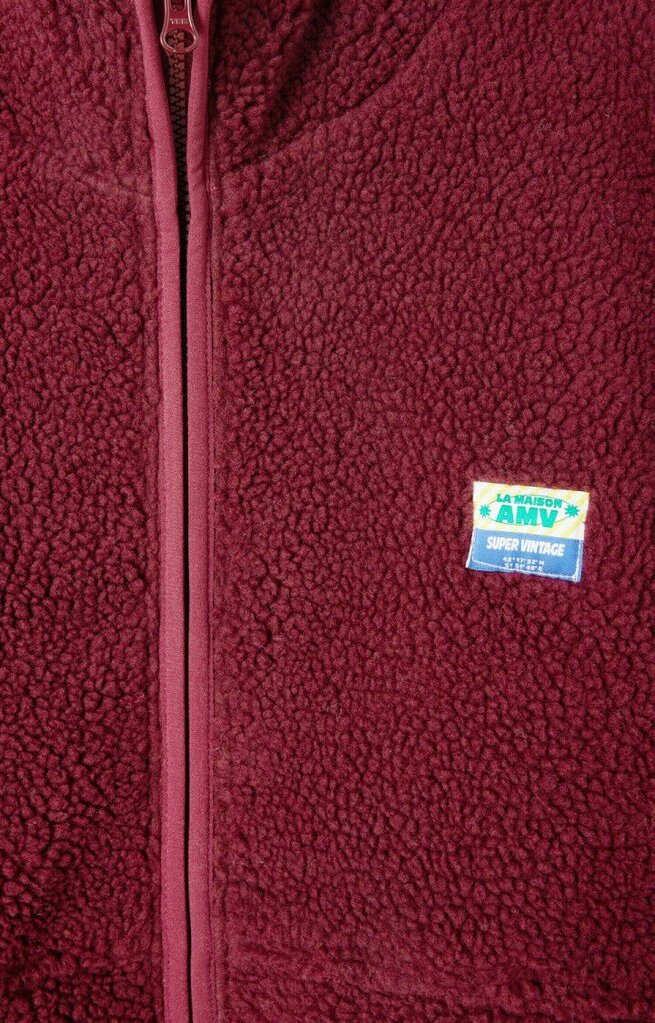 Hoktown Veste Coll Bordeaux