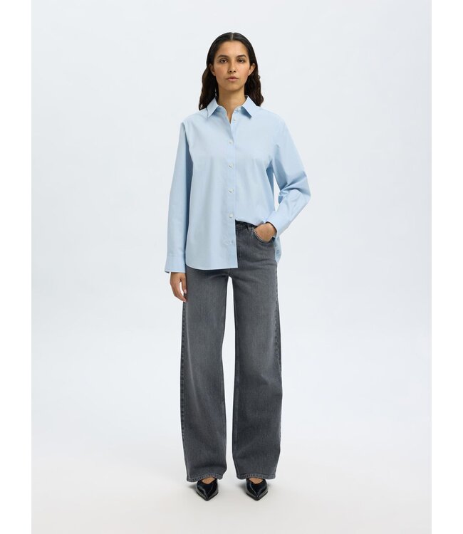 Ester Relaxed Shirt Cashmere Blue