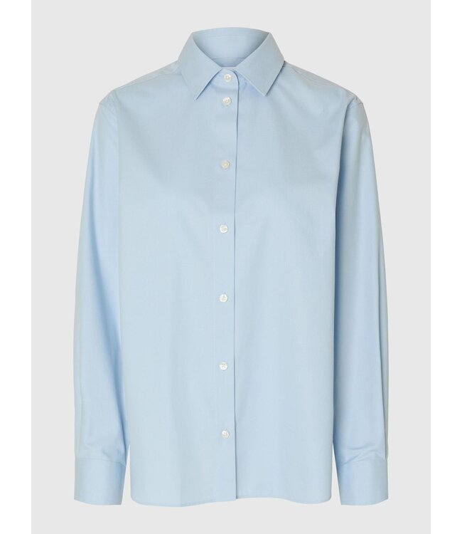 Ester Relaxed Shirt Cashmere Blue
