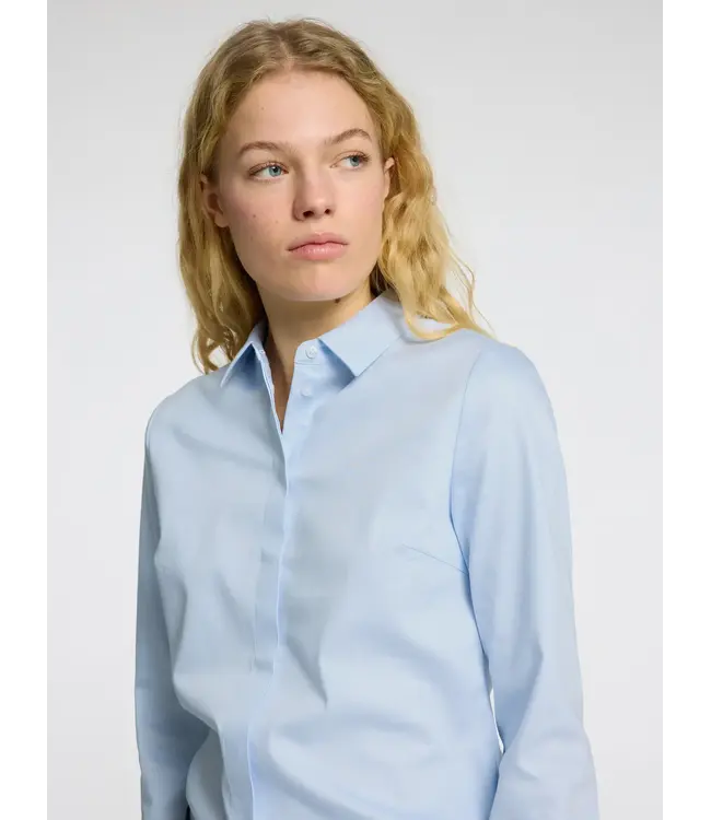 Romie Fitted Shirt Cashmere Blue