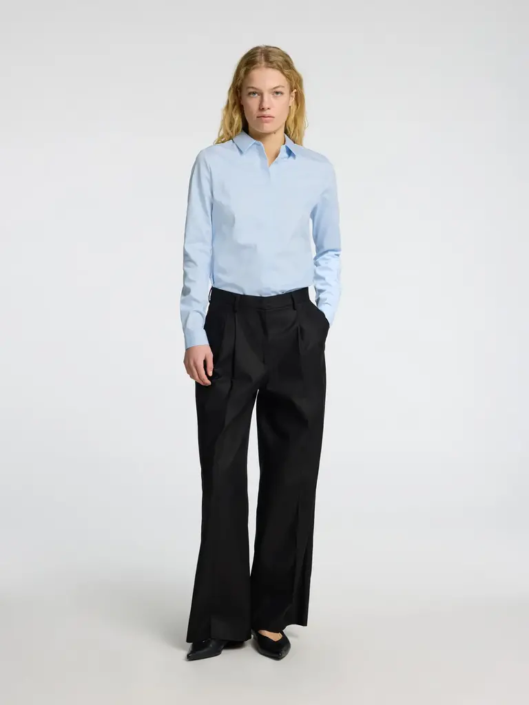 Romie Fitted Shirt Cashmere Blue