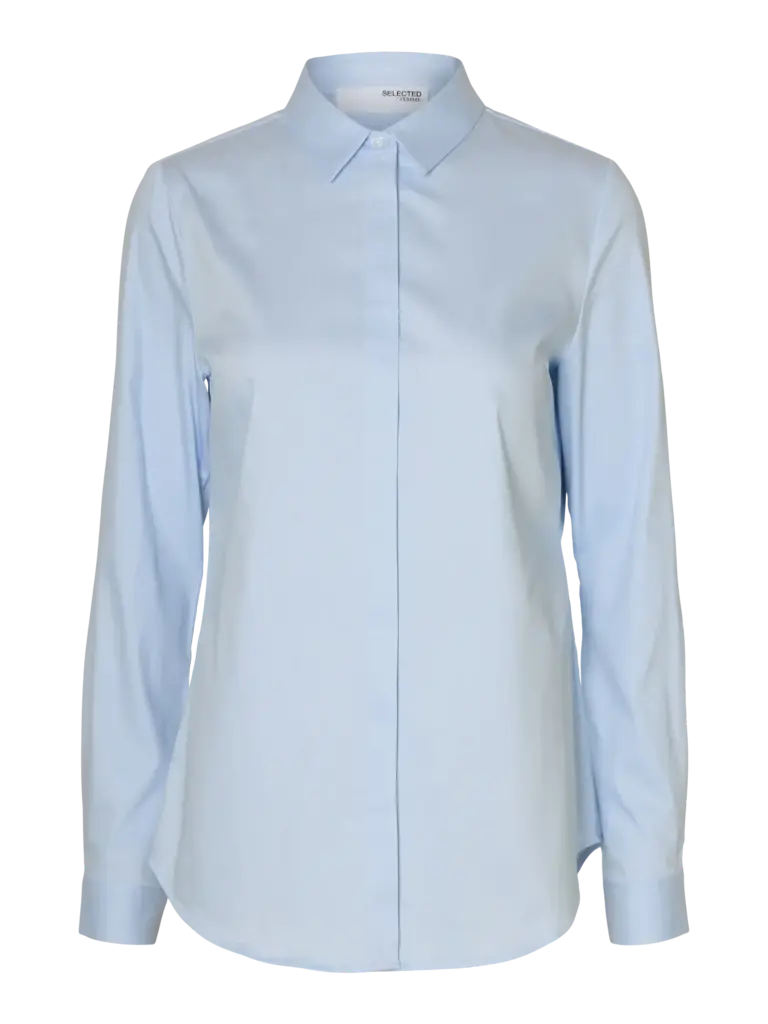 Romie Fitted Shirt Cashmere Blue