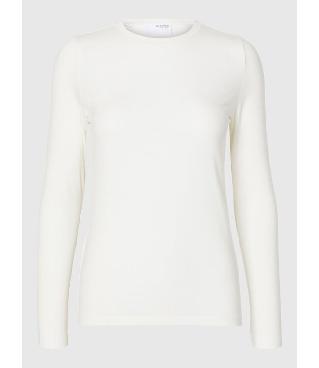 Manja O-neck Rol Neck White