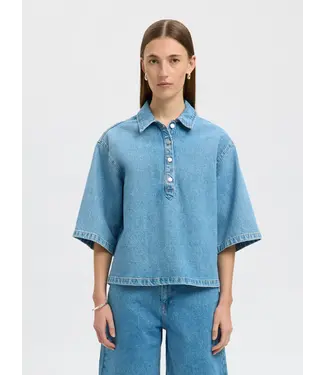 Liva Kori 2/4 Boxy Denim Shirt