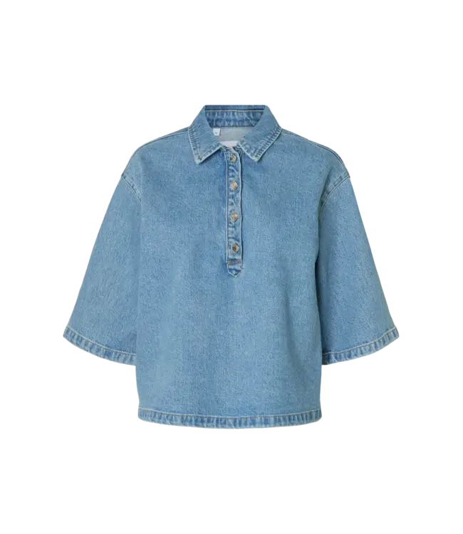 Liva Kori 2/4 Boxy Denim Shirt