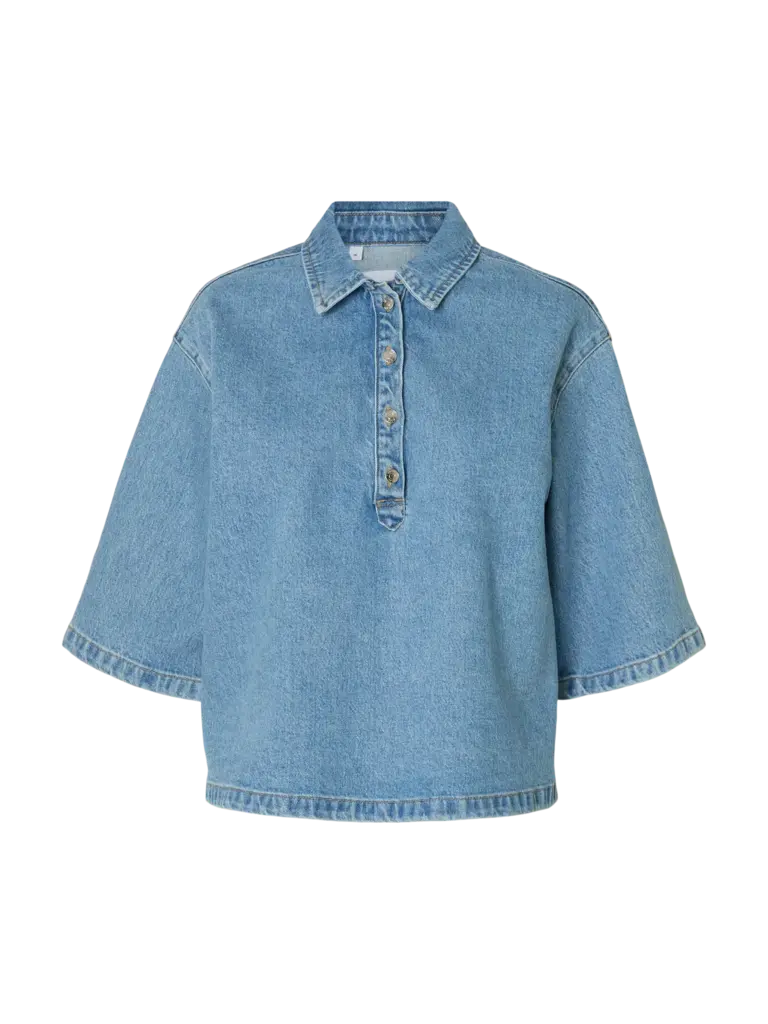 Liva Kori 2/4 Boxy Denim Shirt