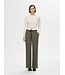 Rita Wide MW Trousers Deep Depths Melange