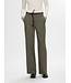 Rita Wide MW Trousers Deep Depths Melange