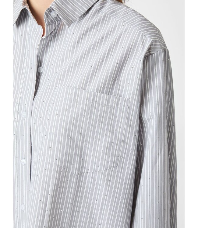 Dalma Stripe Stone Shirt Light grey