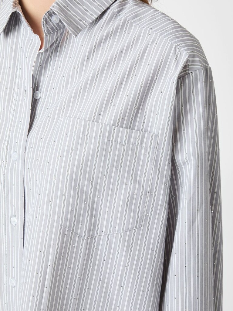 Dalma Stripe Stone Shirt Light grey
