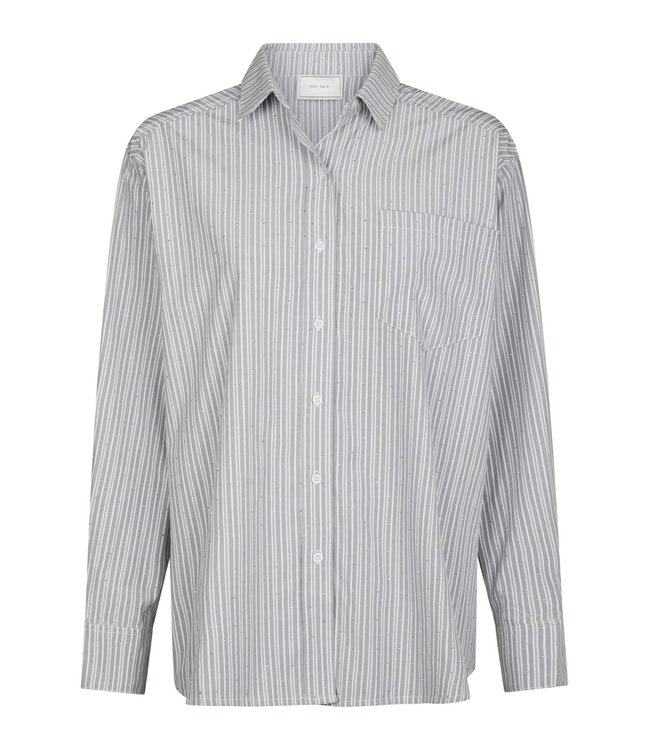 Dalma Stripe Stone Shirt Light grey