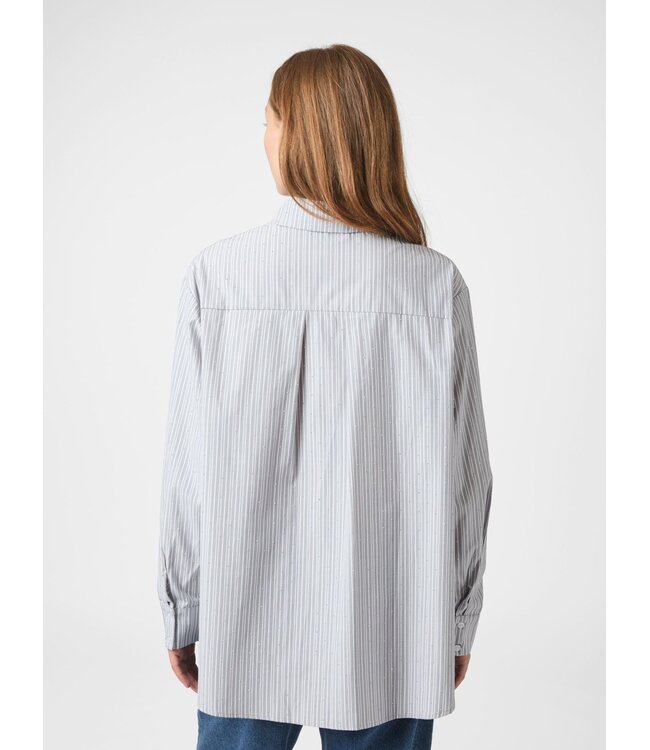 Dalma Stripe Stone Shirt Light grey