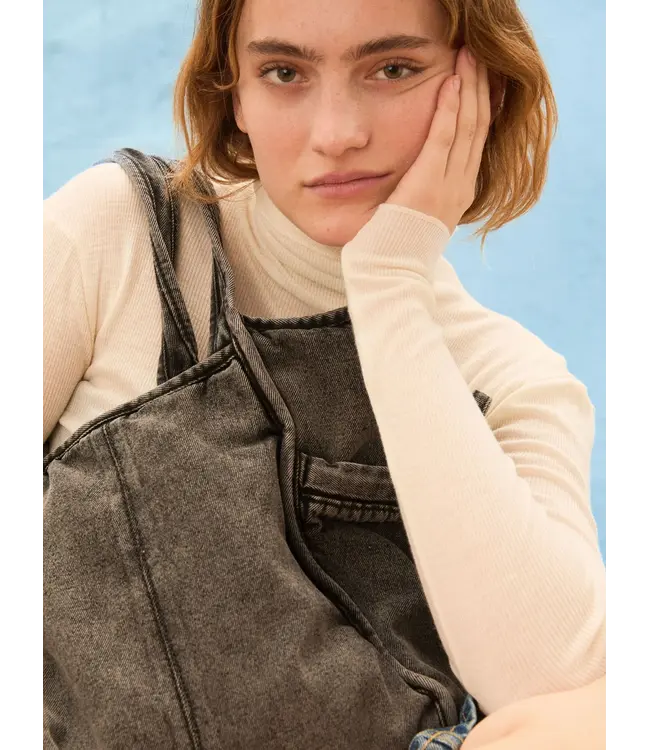 Washed Denima Laurel Bag Stonewash Grey