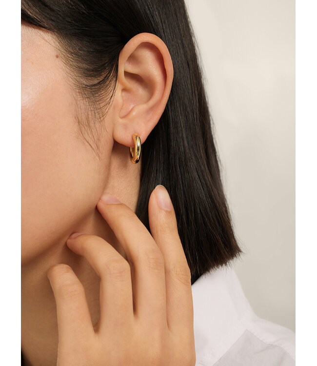 Les Soeurs Joanne Earring Chubby Gold