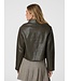Romana Faux Leather Jacket Brown